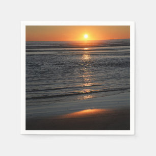 Servilleta De Papel Oregon Coast Sunset Photo Napkin