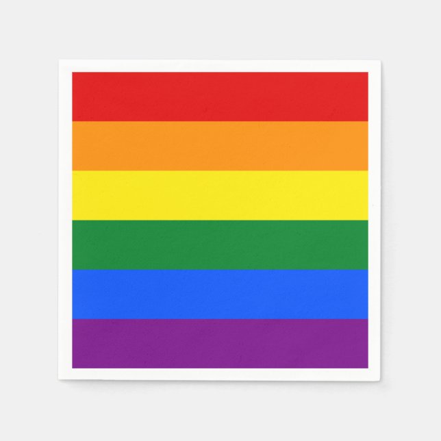 Servilleta De Papel Orgullo de Arcoíris (Anverso)