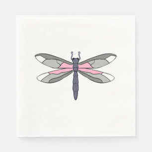 Servilleta De Papel Orgullo Demigirl Dragonfly Demigirl