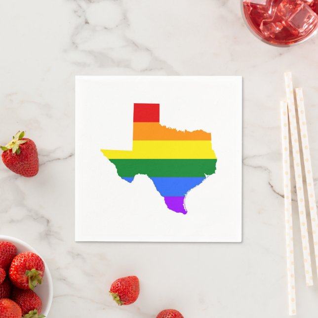 Servilleta De Papel Orgullo gay | Arcoiris de Texas (In situ)