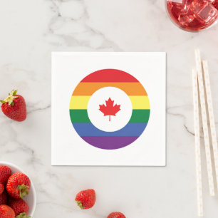 Servilleta De Papel Orgullo gay de Canadá