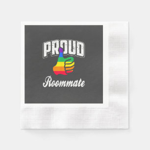 Servilleta De Papel Orgullo Gay de Compañero de Cuarto