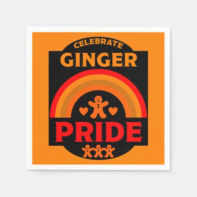 Servilleta De Papel Orgullo Ginger Haired (Anverso)