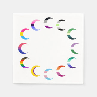 Servilleta De Papel Orgullo Tiempo Crescent Diseño de Luna