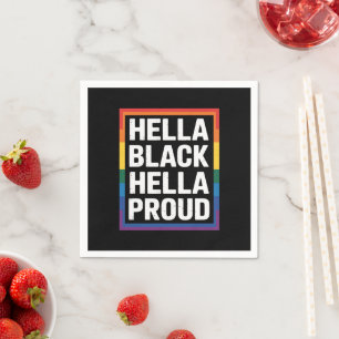 Servilleta De Papel Orgullosamente Negro Orgullosamente Orgulloso Orgu