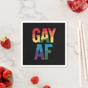 Servilleta De Papel Orgulloso AF Orgullo LGBT Regalo Orgulloso Mes del
