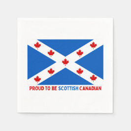 SERVILLETA DE PAPEL ¡ORGULLOSO DE SER CANADIENSE ESCOCIA!