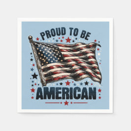 Servilleta De Papel Orgulloso de ser estadounidense