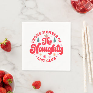 Servilleta De Papel Orgulloso Miembro De Los Navidades Del Club De La