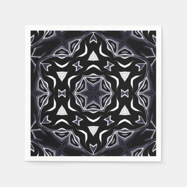 Servilleta De Papel Ornamento árabe, asiático (Anverso)