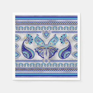 Servilleta De Papel Ornamento de ojo malvado mariposa