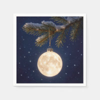 Ornamento navideño de luna llena