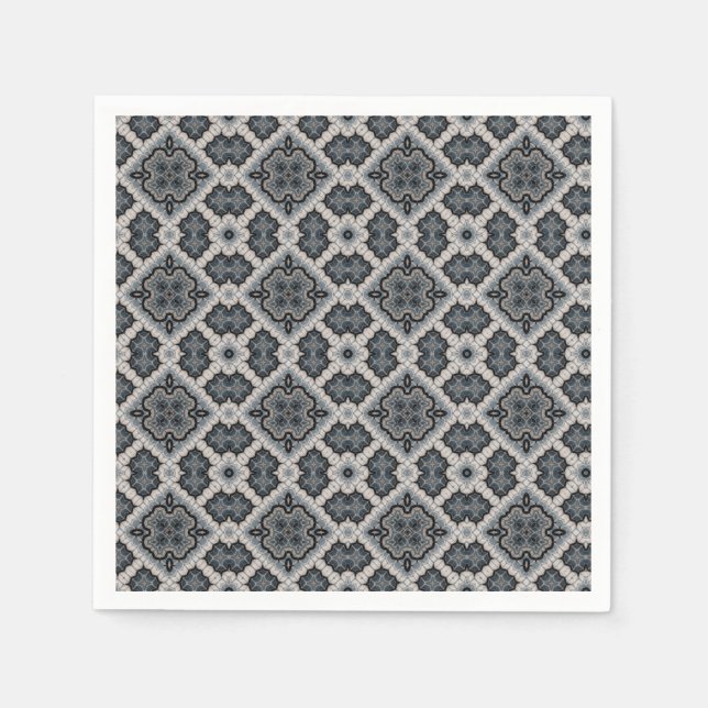 Servilleta De Papel Ornamento oriental elegante (Anverso)