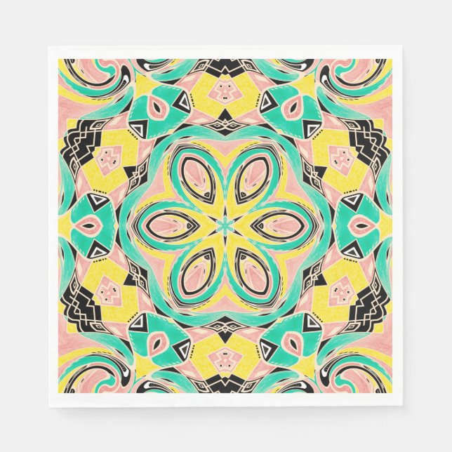 Servilleta De Papel Ornamento retro (Anverso)