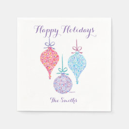 Servilleta De Papel Ornamentos colgantes Cocktail Napkins por Sue Weid