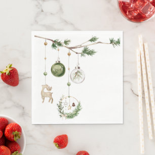 Servilleta De Papel Ornamentos de países de invierno
