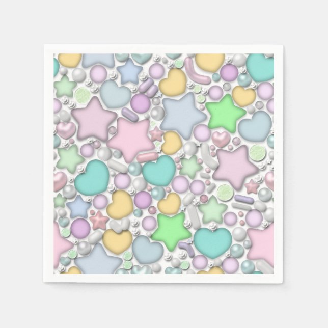 Servilleta De Papel Ornamentos de vidrio (Anverso)