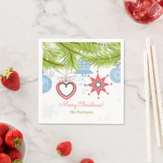 Servilleta De Papel Ornamentos navideños