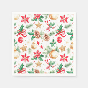 Servilleta De Papel Ornamentos navideños festivos