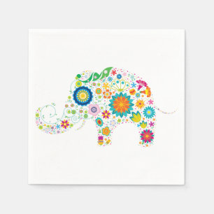 Servilleta De Papel Ornate Elephant