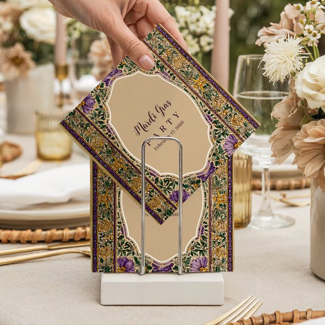 Servilleta De Papel Ornate Framed Mardi Gras Masquerade (Subido por el creador)