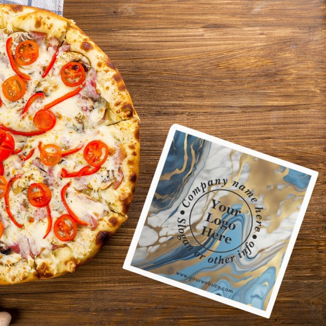 Servilleta De Papel Oro azul y mármol blanco (Subido por el creador)