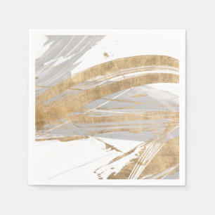 Servilleta De Papel Oro y gris