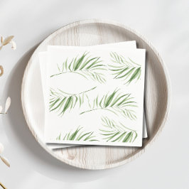 Servilleta De Papel Orquídea Blanca | Elegante ducha tropical de novia