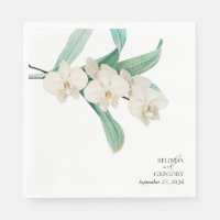 Orquídeas Blancas Acuarela Boda Floral