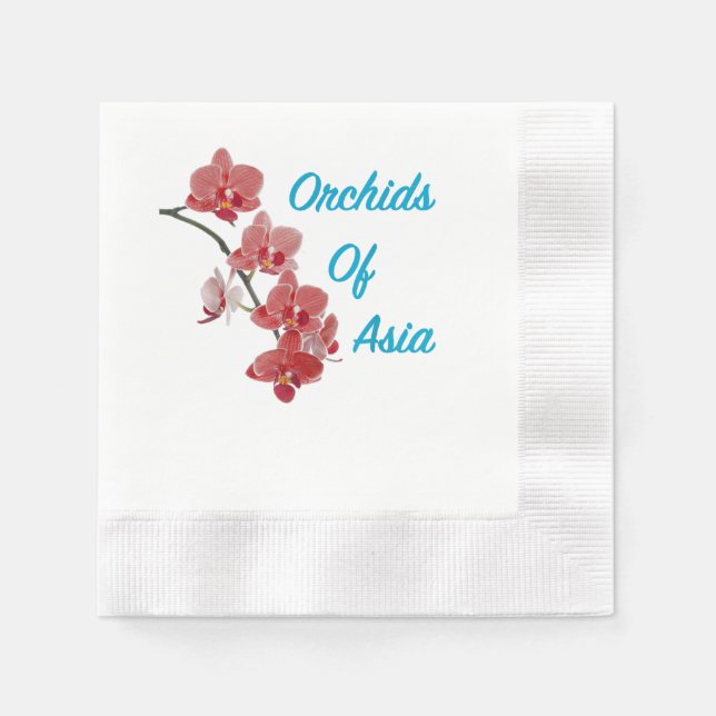 Servilleta De Papel Orquídeas de Asia Spa de Día (Anverso)