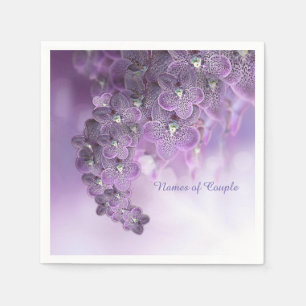 Servilleta De Papel Orquídeas Flor Violeta Púrpura en Flor
