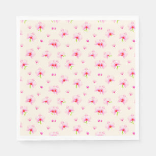 Servilleta De Papel Orquídeas rosadas pastel