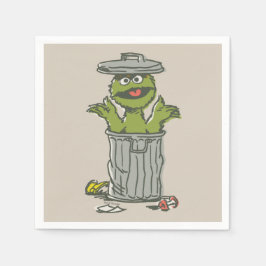 Servilleta De Papel Oscar el Gruñón Vintage