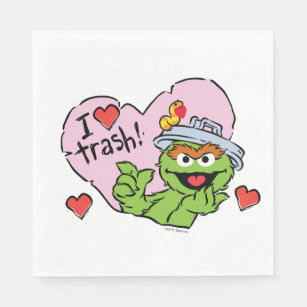 Servilleta De Papel Oscar "I love Trash" Valentine