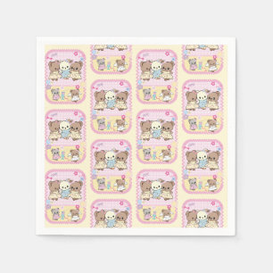 Servilleta De Papel Ositos de peluche lindos y kawaii estilo coreano d