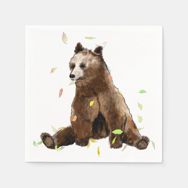 Servilleta De Papel Oso (Anverso)