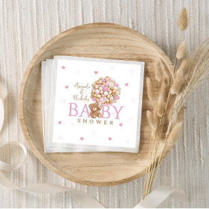 Servilleta De Papel Oso con tema de oro rosa minimalista Barely Wait