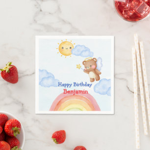 Servilleta De Papel Oso de peluche ángulo lindo ala Fiesta de Cumpleañ