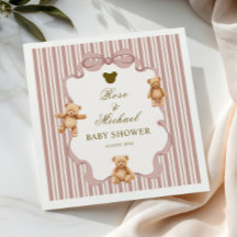 Oso de rayas rosa con tenue espera adorable oso de