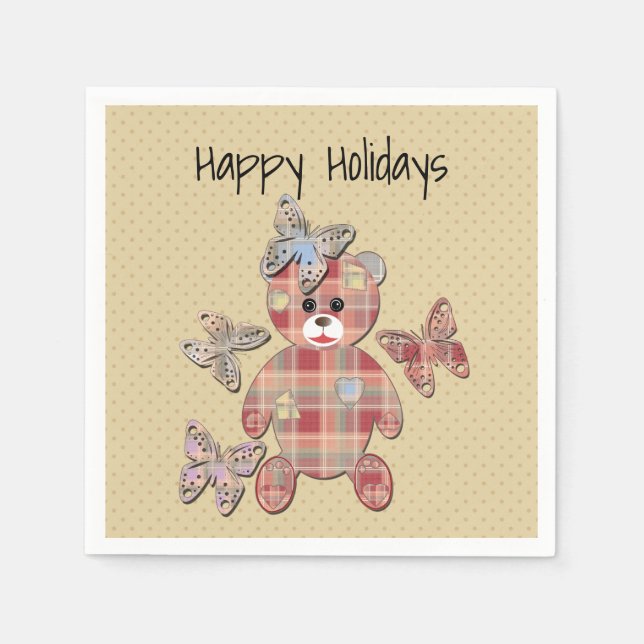 Servilleta De Papel Oso de Teddy (Anverso)