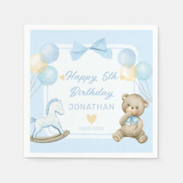 Servilleta De Papel Oso De Teddy Y Caballo Rocío