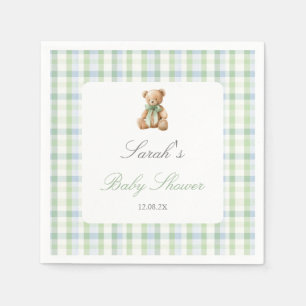 Servilleta De Papel Oso Elegante Fiesta de Bebé Niño