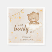 Oso Marrón Cuerdo Que Podemos Esperar Baby Shower