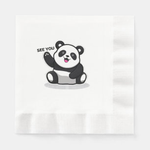 Servilleta De Papel oso panda adorable