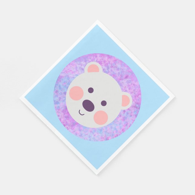 Servilleta De Papel Oso Polar Pequeño (Esquina)