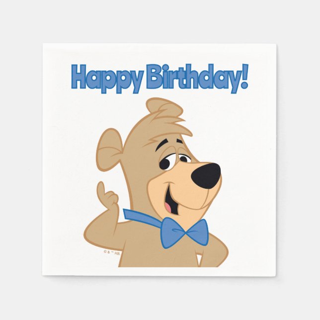 Servilleta De Papel Oso Precocioso de Boo-Boo (Anverso)