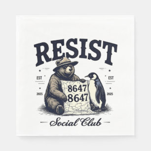 Servilleta De Papel Oso resiste Proteger Parque Nacional Anti Trump 86