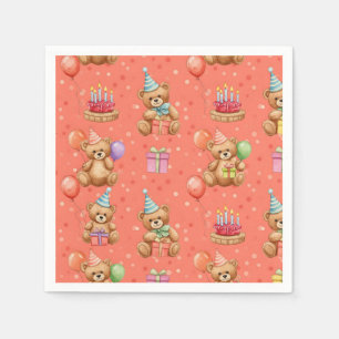 Servilleta De Papel Osos de peluche festivos, de Natasha Us