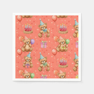 Servilleta De Papel Osos de peluche festivos, de Natasha Us