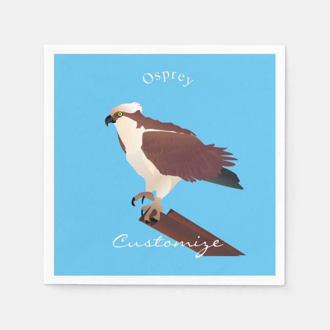 Servilleta De Papel Osprey Hawk Raptor Thunder_Cove (Anverso)